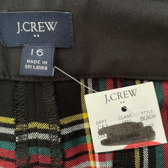 J. CREW Tartan Stewart Plaid Crop Straight Pant 16 - Picture 6 of 16